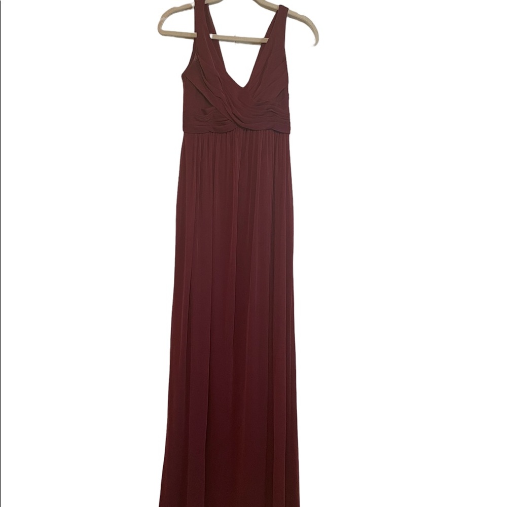 David’s Bridal Wine Bridesmaid’s Dress | size 2